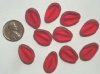 10 18mm Red Flat Drops